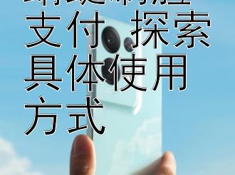 蜻蜓刷脸支付 探索具体使用方式